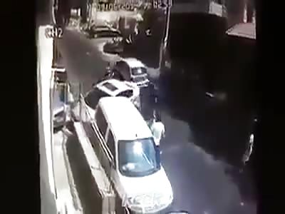 GUY ALMOST KILLED BY CAR FIGHTS DRIVER