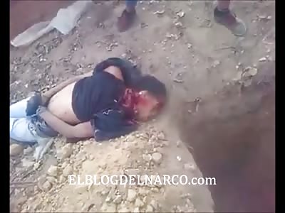  Video where hitmen dismember man as he did the Gulf Poster with the Zetas