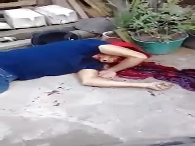 man shot dead  after being chased by gangsters 