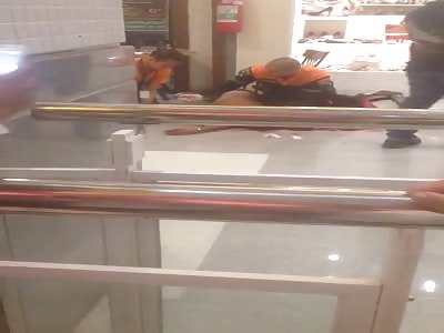 shot dead at  a shopping center