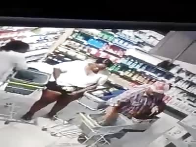 silverback gorilla puts all her shopping down her knickers