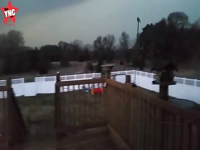 Minnesota tornado and lightning strike