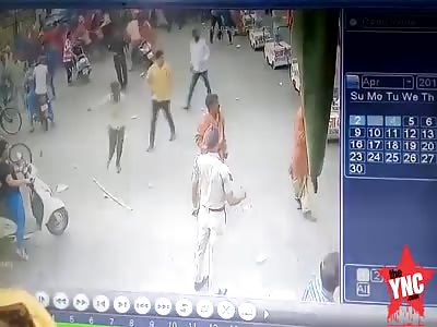 truck going out of control drove into citizens  