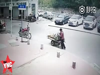 lady counts her earnings for the day 