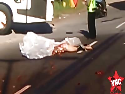 picking up dead human flesh by hand