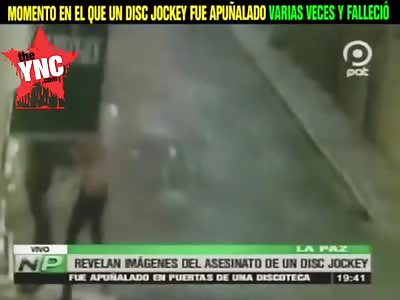 a DJ is stabbed to death outside the club 