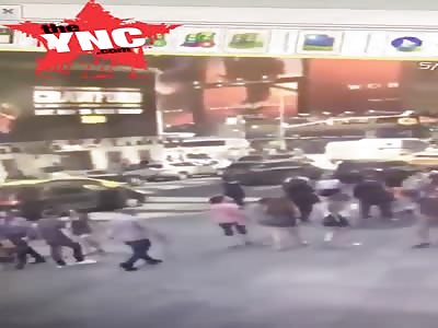 Car mows down pedestrians in Times Square, killing one and injuring many more