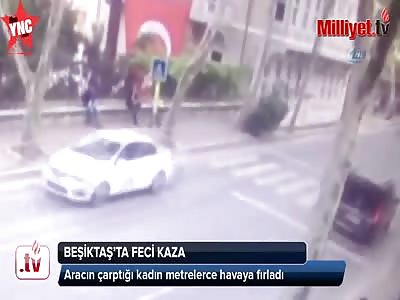 she flies on the zebra crossing