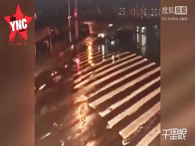 he burned alive at  the zebra crossing.