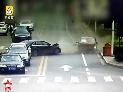 a drunkman in a red car killed two girls next to the zebra crossing 