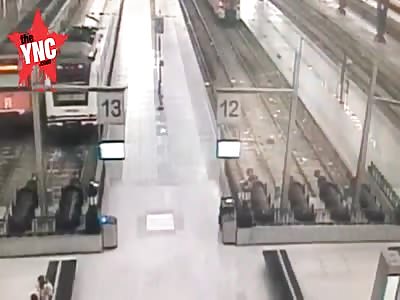 a  train in  Barcelona crashed  that left 56 injured