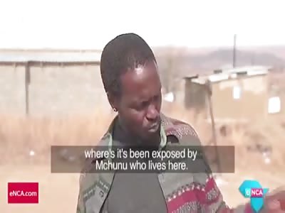 a man in south Africa says he is tired of eating human flesh