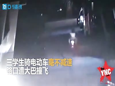  1 male and 2 women crushed by a bus