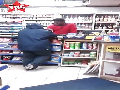 smackhead in England tries to con Punjabi newsagent owner saying she give him Â£10 but she never