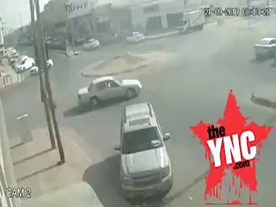  in  Saudi Arabia a high-speed car collided with a car