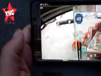 in south korea girl on her bike rams into a car