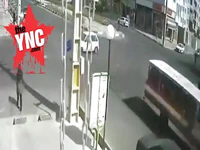 accident of a motorcycle with Peugeot 206 in Ansari,Iran