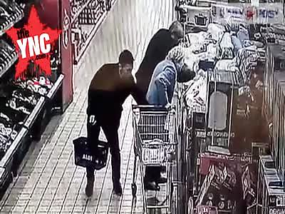 [robbery] in Shropshire, England catches moment thieves swipe old lady's purse