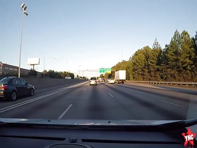 some thing hits the car windscreen  in the U.S. state of Georgia