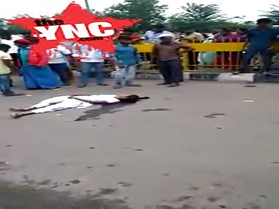 aftermath of a brutal accident in India 