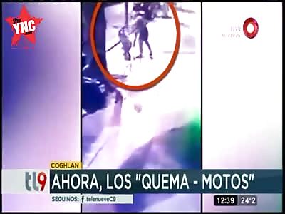 the Burning Of Motorcycles In Argentina