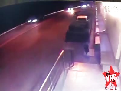 terrible Road accident in Matseste: the driver was killed, the car was burnt. 