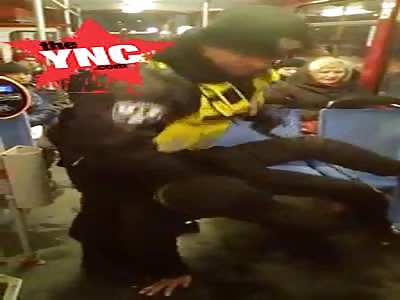 Security patrol needed to quickly take the homeless disabled  out of the tram with no mercy