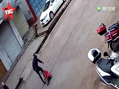 a 3-year-old boy crossed the road  was hit by a pick up