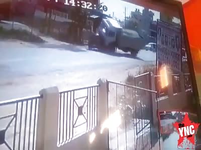 taxi  driver gets crushed in Bangalore 