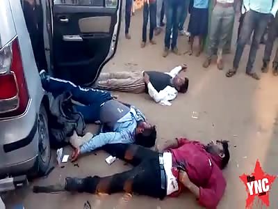 Five people were returning after worshiping Devghar were all killed in a  car accident in Jamui, Bihar