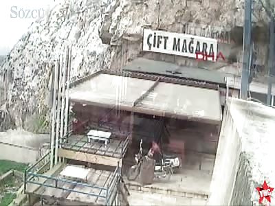 in turkey a man falls of a cliff  while posing for a photo