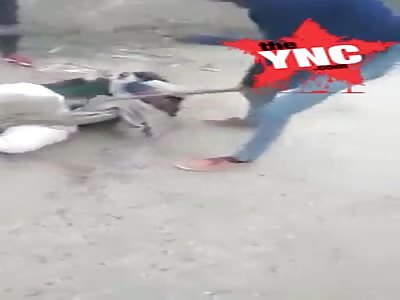 man beaten by a gang because he refused to say Dr. Bhimrao Ambedkar  Indians think he is the greatest leader of India  