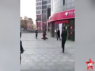 [long shot] take away brother fell from the 5th floor in Zaozhuang 