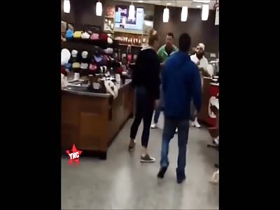 fat woman gets punched in the face