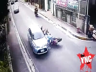 bike accident in  Philippines 