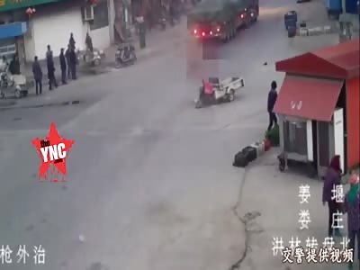 49-year-old female is crushed by a truck in Honglin Township