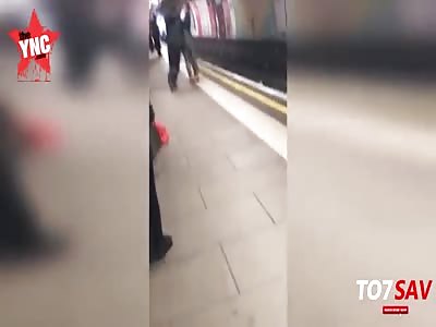 London Gang Member Pushes rival gang member Onto Train Tracks