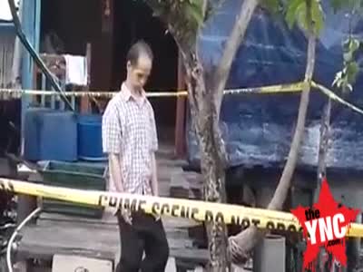 An elderly man decides to hang himself under a tree in front of his house  in the town of Dangkor in Cambodia 