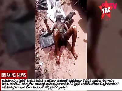 youth was sent on fire in Banjara Hills