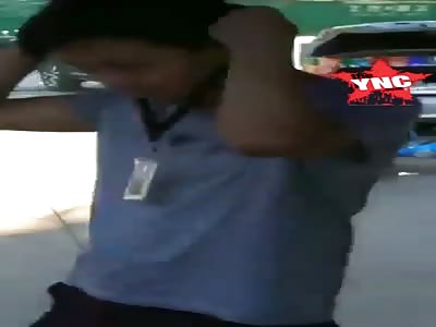 in Guangdong man hacked his boss to death  because he would not let him go home and he  was going to deducted 2000 yuan from his wage 