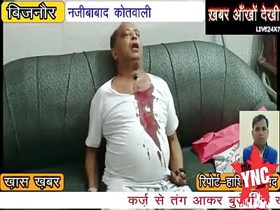 man killed him self because over a debt of Rs.19 lakh he could not pay in  Nijibabad,Bijnor