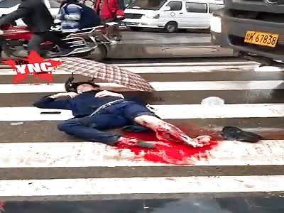 This man looks so calm on zebra crossing 