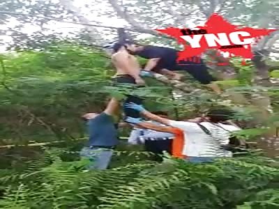 30 years old man killed him self by hanging in Ex PT. Dahana Jalan Letkol Basir Surya, Setiaratu Village, Cibeureum District, Tasikmalaya City, 