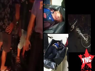 dead youth  near the foundation village office of Ulin, South of the new Banjar city of South Kalimantan