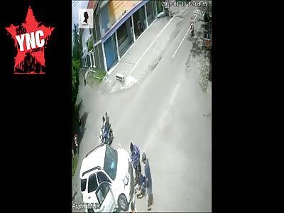  accident at the Jatirejo Market in Banyuwangi District