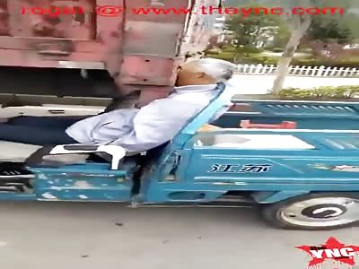 Male Driver Died Stuck in the Back of a Truck 