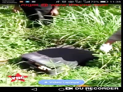 body discover in a suitcase in Blitar