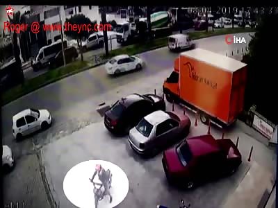  40 year old woman  crushed by a concrete mixer in Turkey