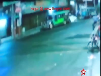 bike accident in the Philippines 