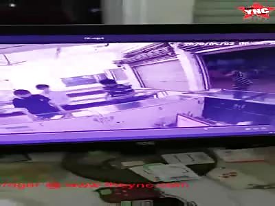 gold shop owner stabbed to death in the country of Myanmar (Burma)